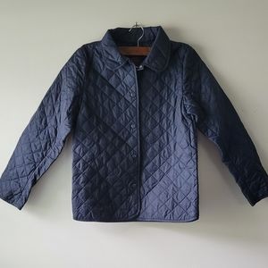 Girl Uniform navy blue wind braker jacket size 10/12